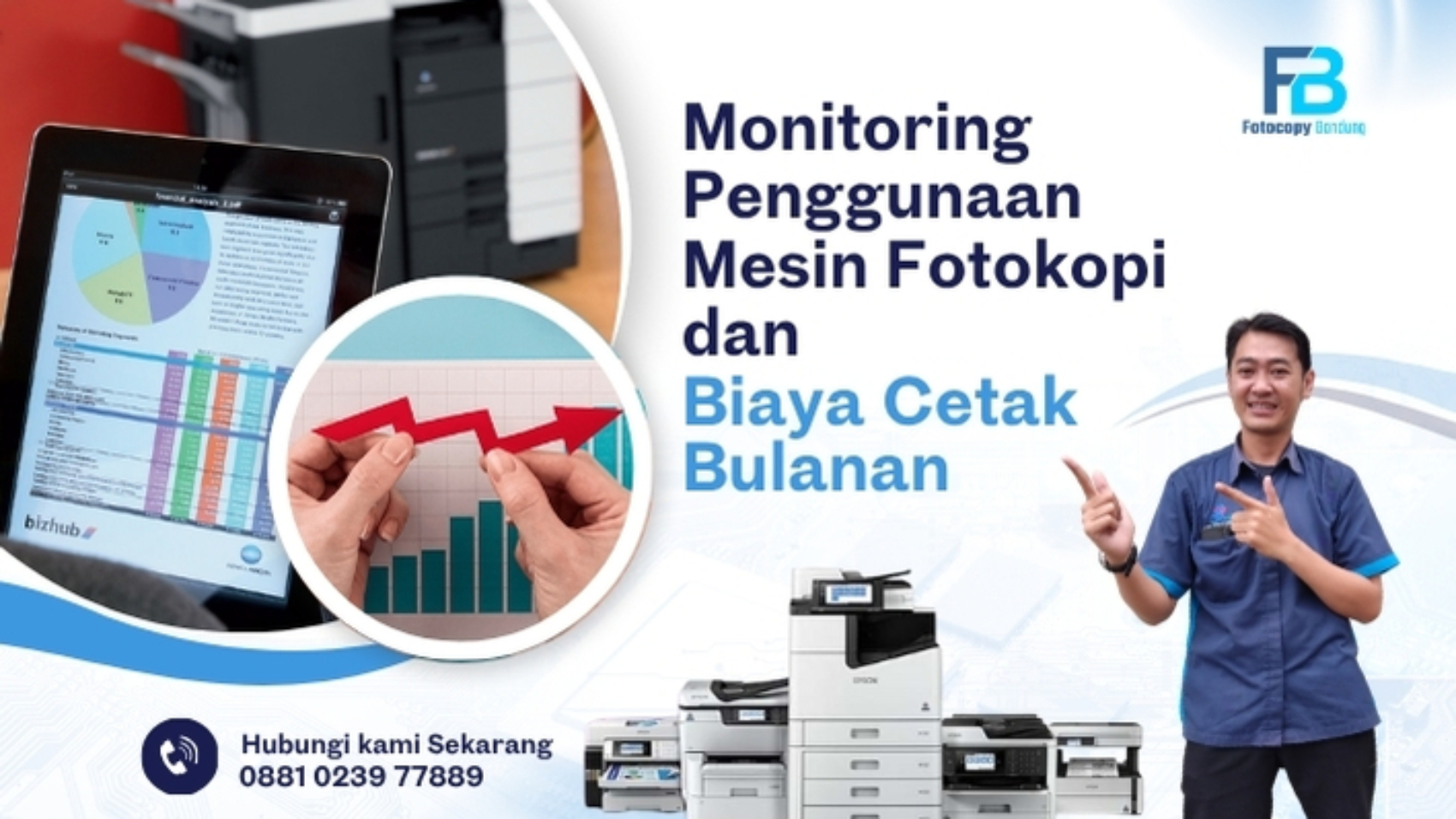 Monitoring Penggunaan dan Biaya Cetak Bulanan