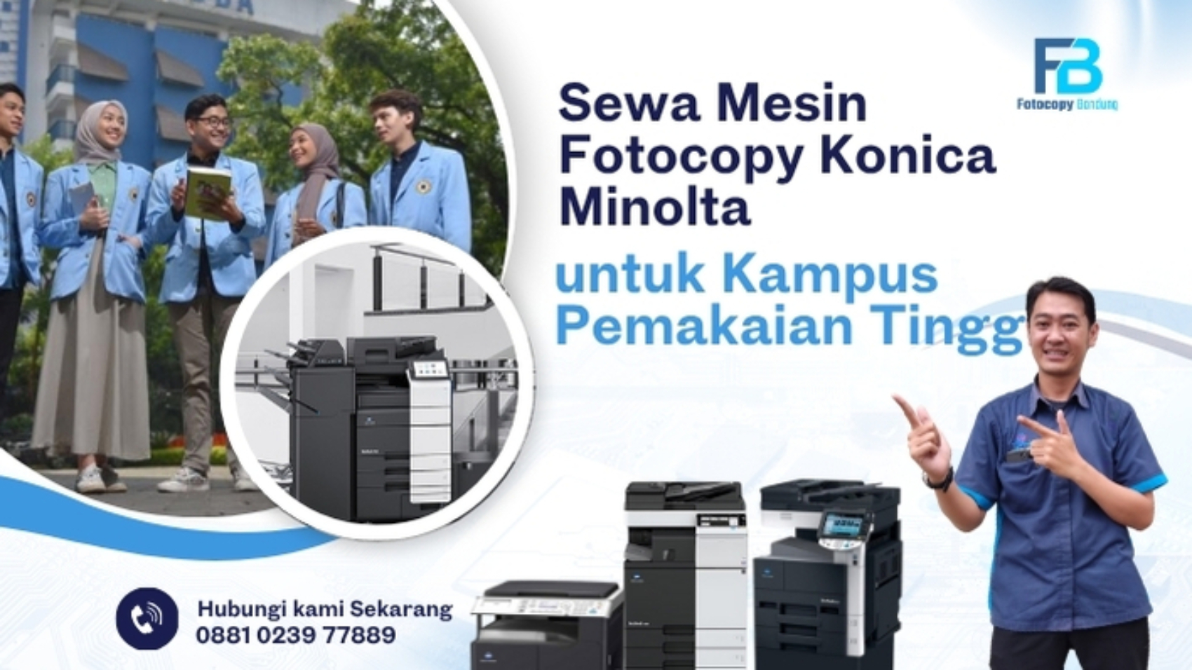 Sewa Mesin Fotocopy Konica Minolta untuk Kampus Pemakaian Tinggi