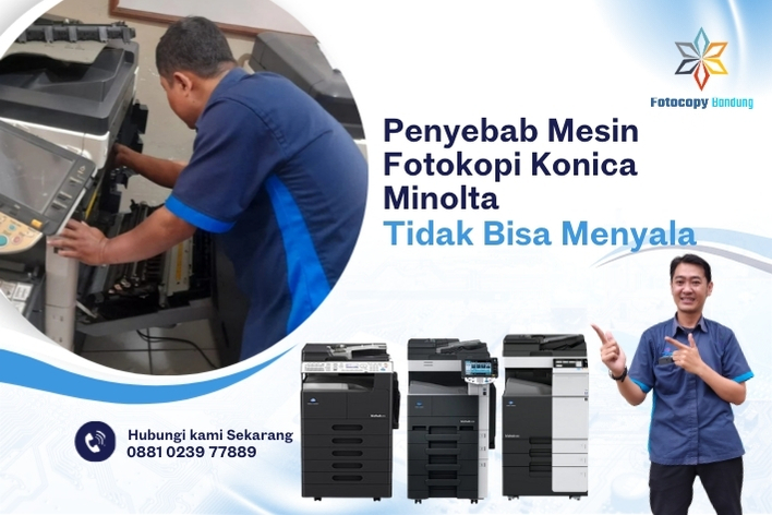 Penyebab Mesin Fotokopi Konica Minolta Tidak Bisa Menyala