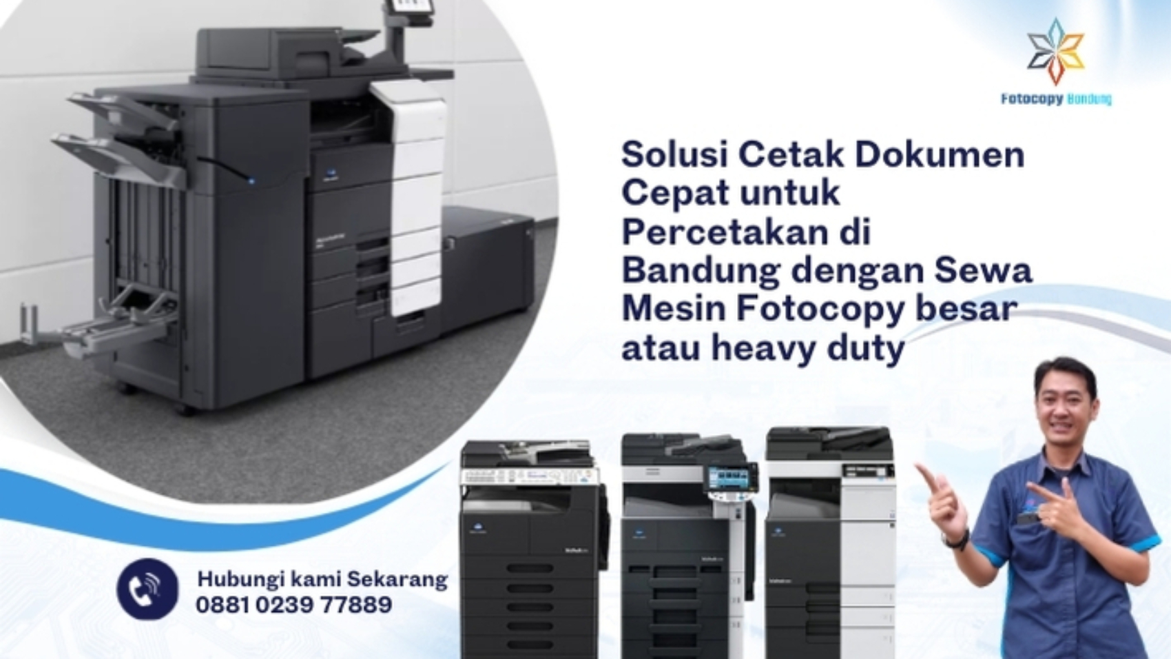 Solusi Cetak Dokumen Cepat untuk Percetakan di Bandung dengan Sewa Mesin Fotocopy besar atau heavy duty