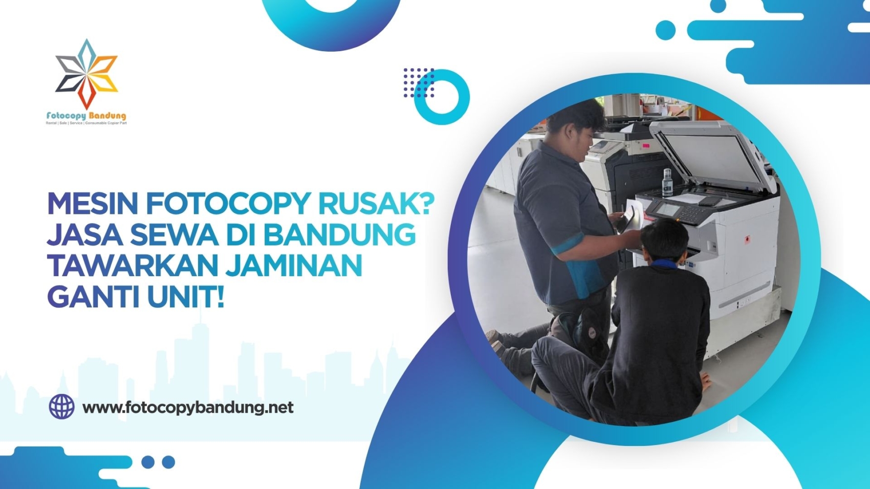 Mesin Fotocopy Rusak? Jasa Sewa di Bandung Tawarkan Jaminan Ganti Unit!