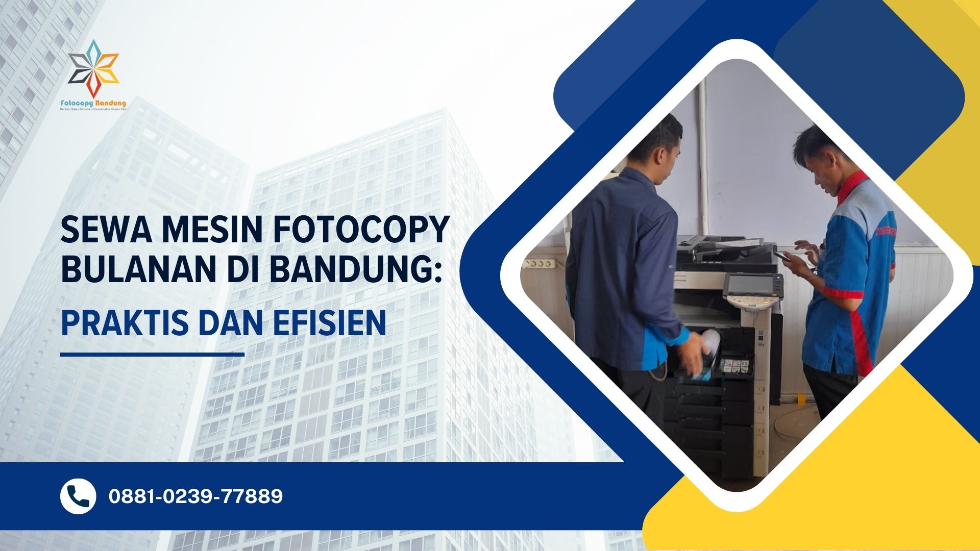 Sewa Mesin Fotocopy Bulanan di Bandung Praktis dan Efisien