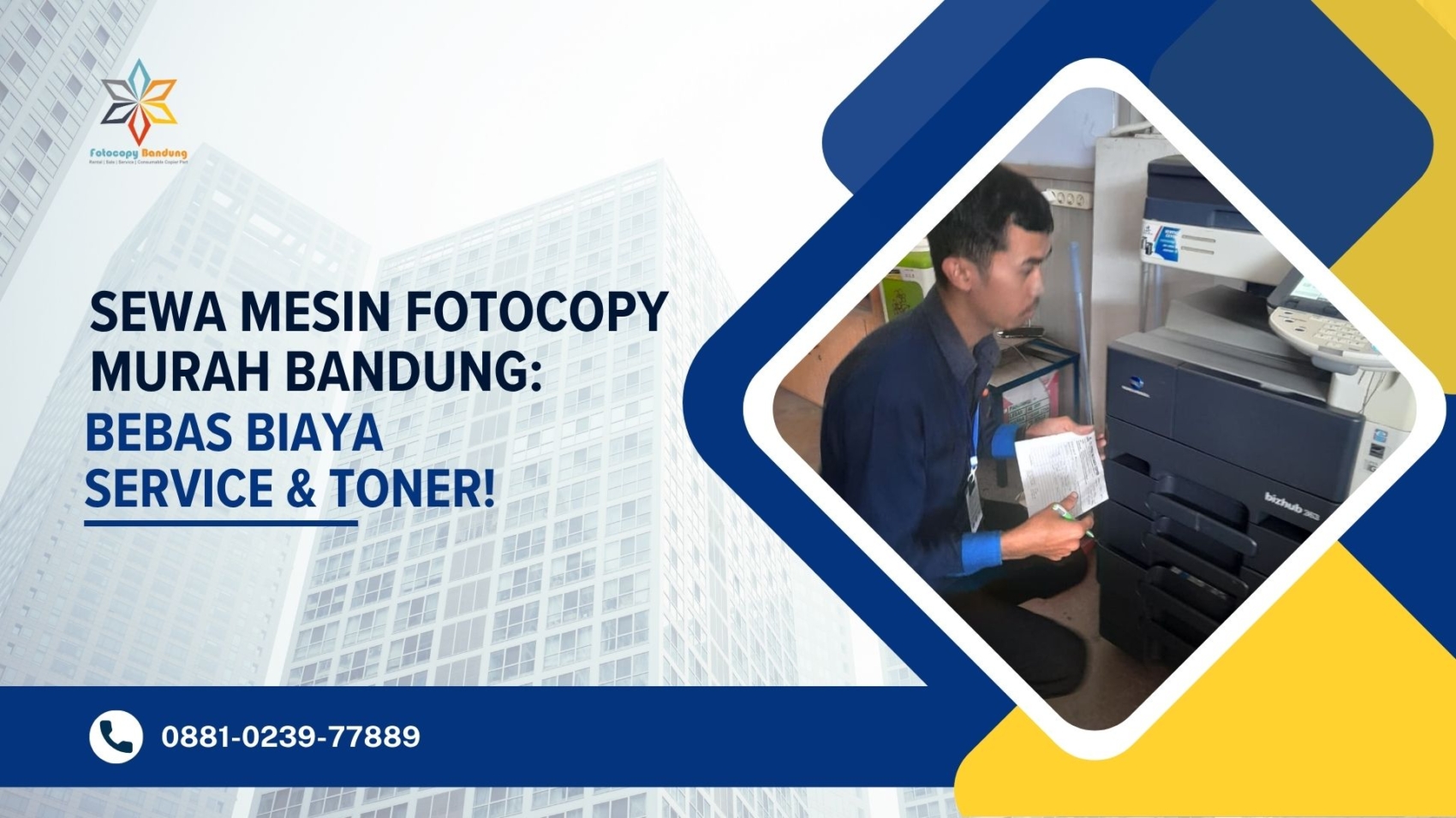 Sewa Mesin Fotocopy Murah Bandung Bebas Biaya Service & Toner!