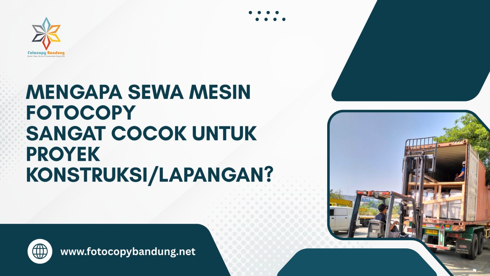 Mengapa Sewa Mesin Fotocopy Sangat Cocok untuk Proyek Konstruksi/Lapangan?