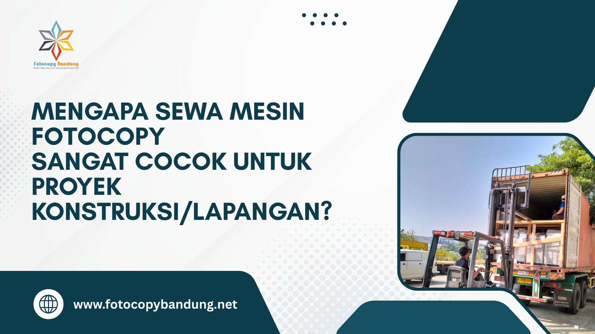 Mengapa Sewa Mesin Fotocopy Sangat Cocok untuk Proyek Konstruksi/Lapangan?