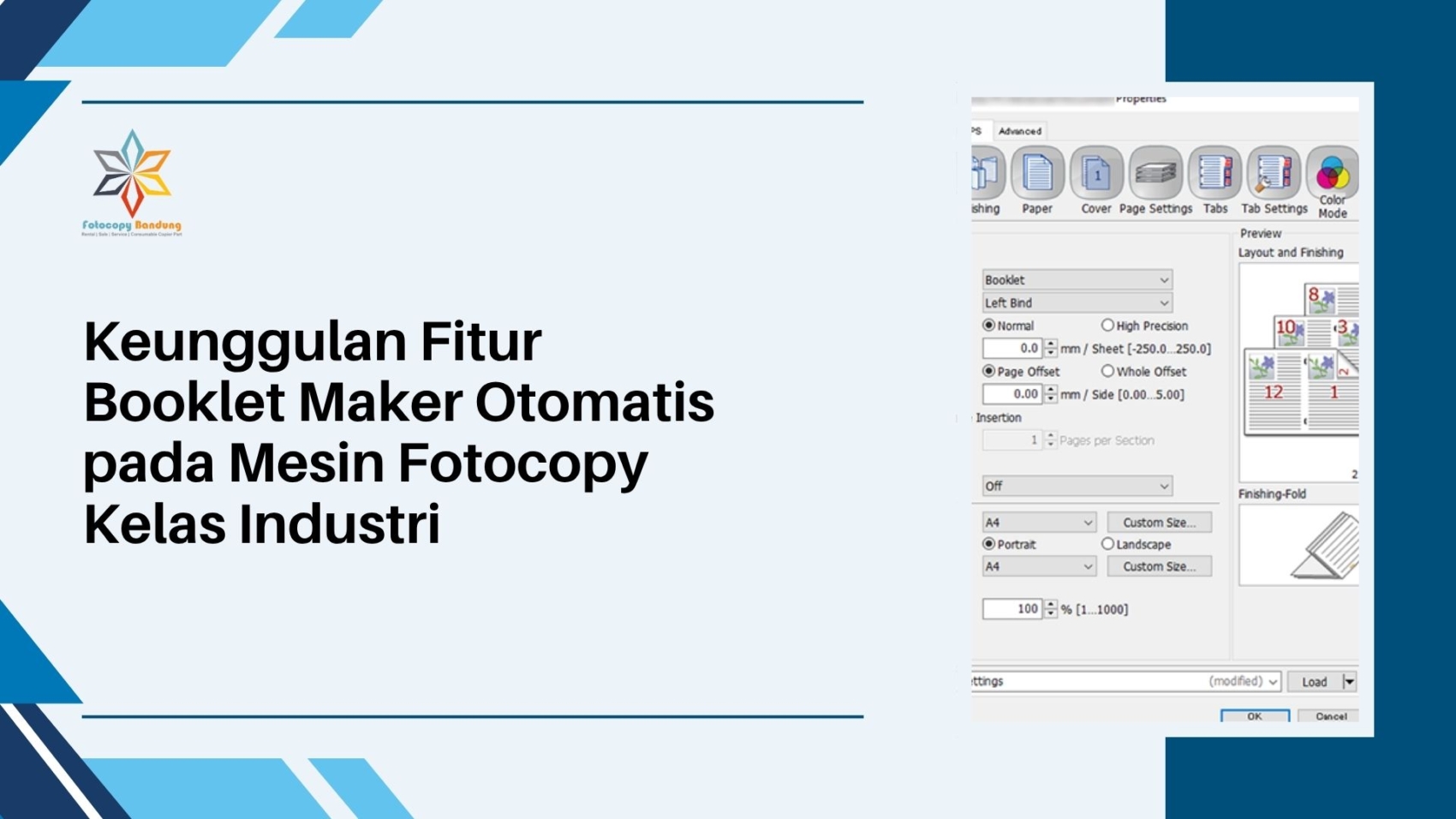 Keunggulan Fitur Booklet Maker Otomatis pada Mesin Fotocopy Kelas Industri