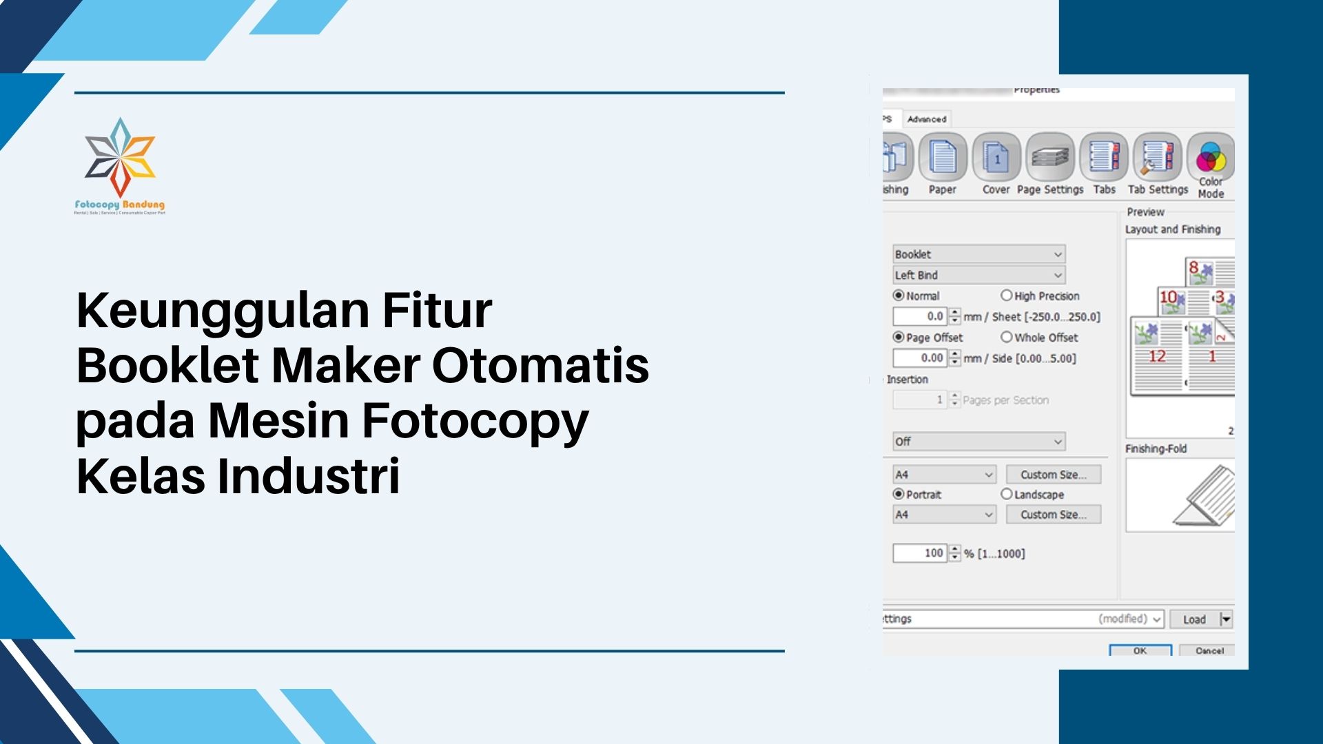 Keunggulan Fitur Booklet Maker Otomatis pada Mesin Fotocopy Kelas Industri