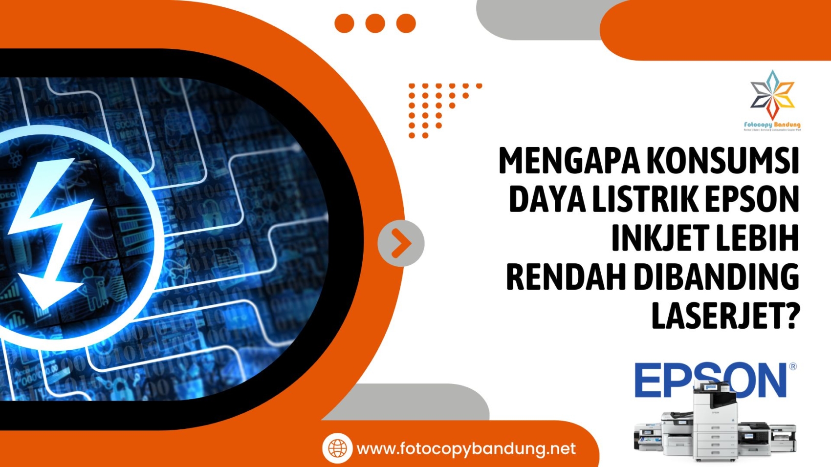 Mengapa Konsumsi Daya Listrik Epson Inkjet Lebih Rendah dibanding Laserjet?