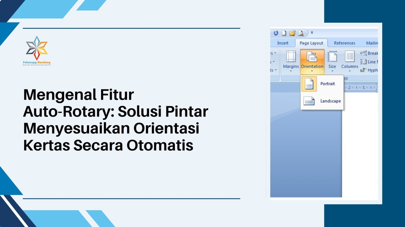 Mengenal Fitur Auto-Rotary Solusi Pintar Menyesuaikan Orientasi Kertas Secara Otomatis