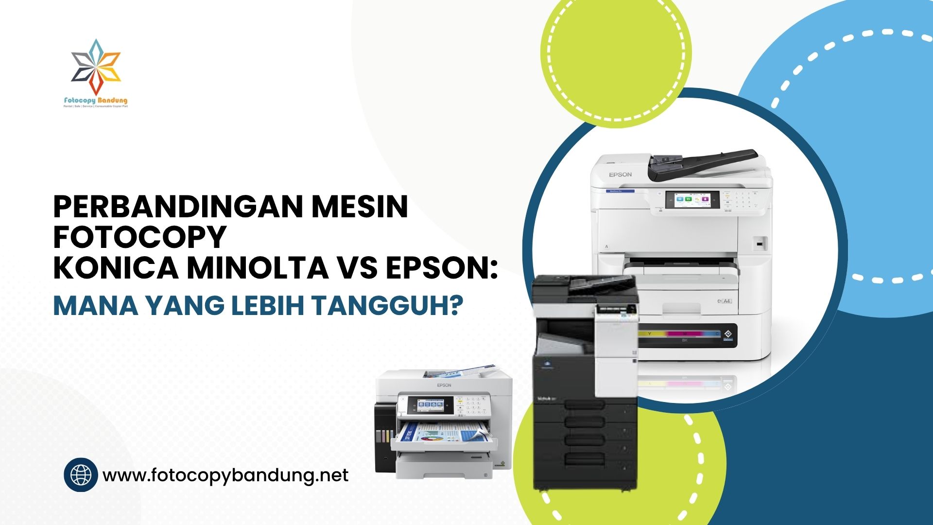 Perbandingan Mesin Fotocopy Konica Minolta vs Epson Mana yang Lebih Tangguh